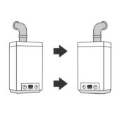 déplacement de chaudière à gaz