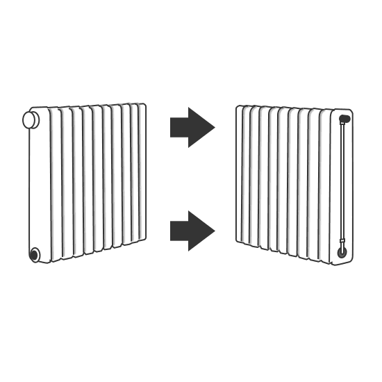 déplacement d'un radiateur